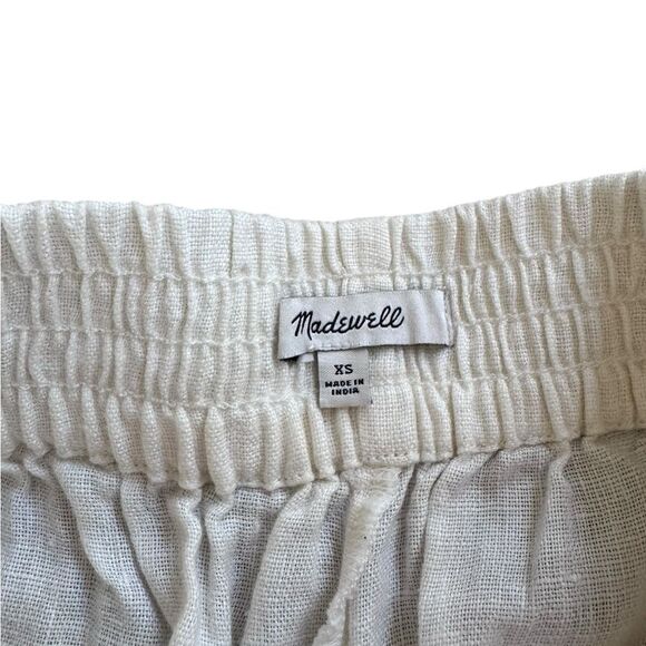 Madewell PASADENA TROPICALE FLORAL EMBROIDERED LINEN PULL-ON SHORTS XS - Picture 4 of 6
